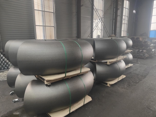 Astm A234 Wpb B16.9 Sch40 Cs الكربون الصلب الكوع بعقب ملحومة ضد الصدأ اللوحة