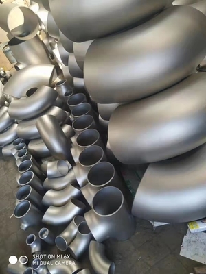 1/2 &quot;-48&quot; 304l Ss321 كوع أنبوب غير ملحوم 90 درجة Lr بعقب ملحوم Asme B16.9