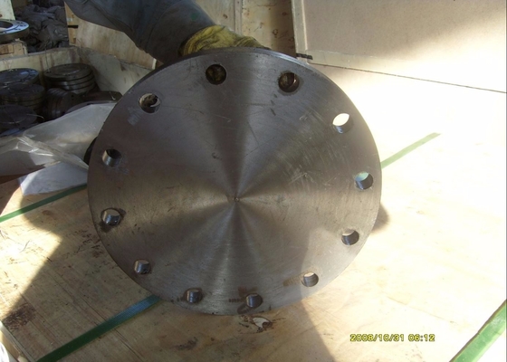 ASME Pn100 Dn100 مزورة من الصلب الكربوني شفة مسطحة الانزلاق على الوجه المرتفع اللحام الرقبة