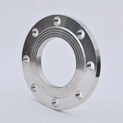 ASME Pn100 Dn100 مزورة من الصلب الكربوني شفة مسطحة الانزلاق على الوجه المرتفع اللحام الرقبة