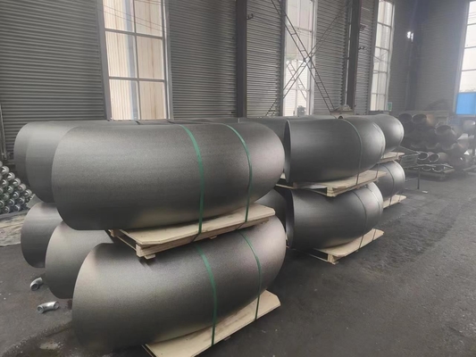 ASME A234 Wpb الكربون الصلب نصف قطر قصير 45 درجة الكوع SCH10 SCH20