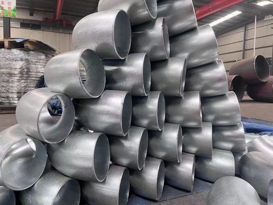 Astm A403 / A403m مرفقي اللحام الفولاذي Wp304 Wp316 نصف القطر الطويل 6 بوصة Sch80