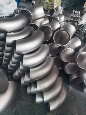 Astm A403 / A403m مرفقي اللحام الفولاذي Wp304 Wp316 نصف القطر الطويل 6 بوصة Sch80