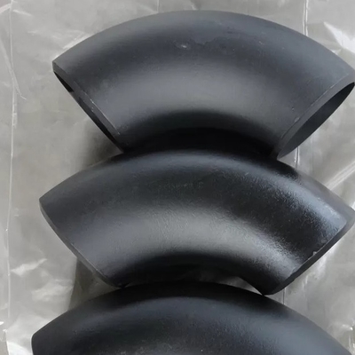 426mm بعقب اللحام الكوع Gost En10253-2 Astm Standard Sandblast Black Painting