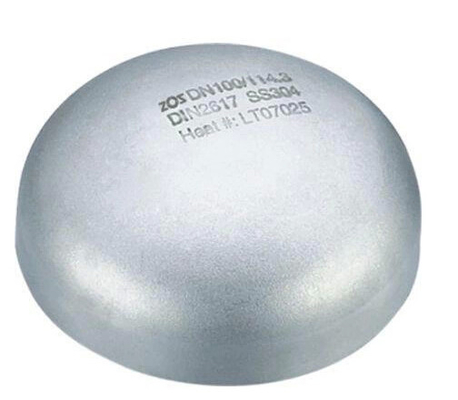 2mm-300mm 304 الفولاذ المقاوم للصدأ قبعات Buttweld لصناعة البتروكيماويات