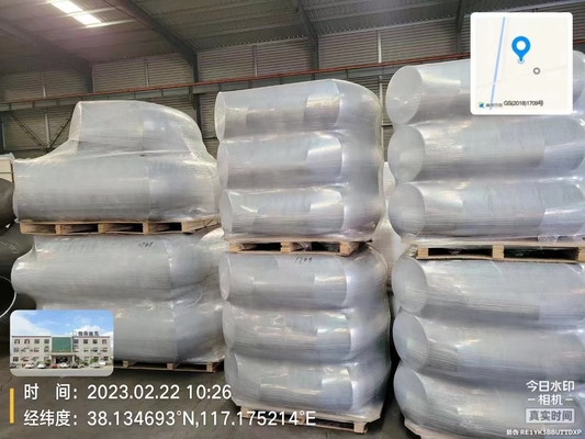 Jis Standard 1-1 / 2 Inch الكربون الصلب الكوع المناسب سمك الجدار حسب الطلب