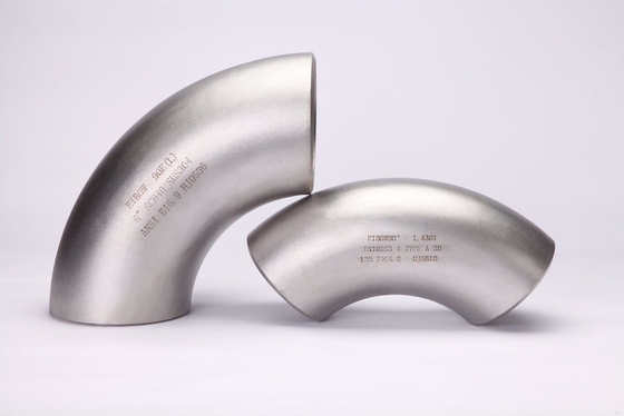 Astm A234 الفولاذ المقاوم للصدأ بعقب لحام الكوع الجدول 40 Asme B16.9