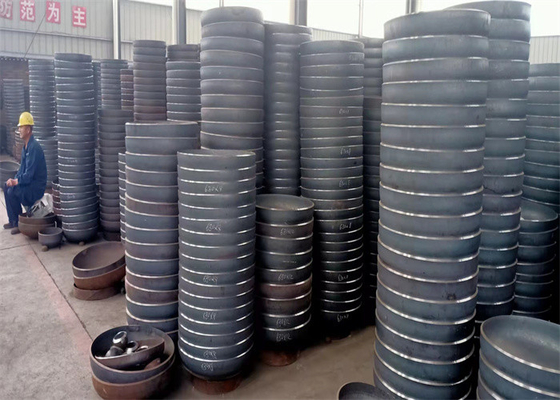 STD SCH 80 غطاء أنبوب الكربون الصلب A234 WPB لوحة سوداء مجلفنة