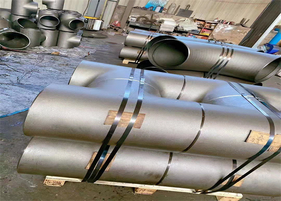 Asme B16.9 Sch40 الكربون الصلب مستقيم المحملة Astm A 234 Wpb بعقب اللحام