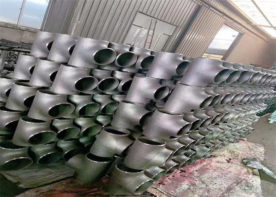 Asme B16.9 Sch40 الكربون الصلب مستقيم المحملة Astm A 234 Wpb بعقب اللحام