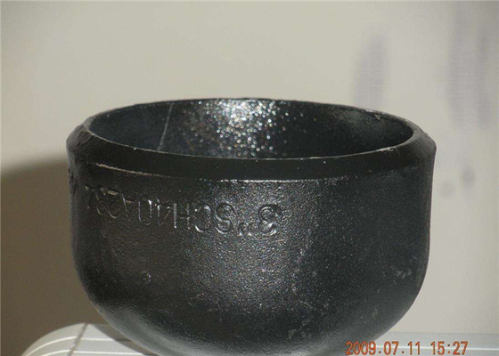Q195 Q215 Steel Pipe End Cap 30mm 60mm مزورة لهيكل البناء