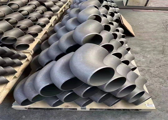 90 درجة كوع فولاذي مزور 8 بوصة ASTM A860 WPHY 60 زيت أسود مجلفن