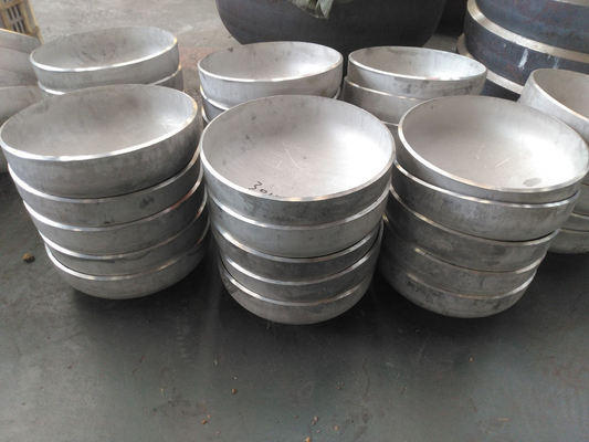 Sch10s غطاء أنبوب فولاذي مقاوم للصدأ SS321 SS304 SS316 4 '' غطاء نهاية اللحام