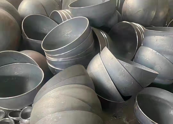 المعالجة الحرارية A53 A369 غطاء الأنابيب الملحومة تركيب Sch10 المضادة للصدأ المغلفة